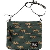 KiU (キウ) レインバッグ ウォータープルーフサコッシュWジッパー レオパード 撥水 防水 メンズ レディース K67-175