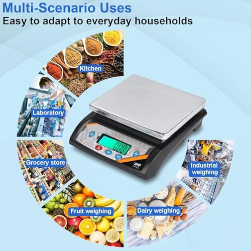 Báscula digital recargable 30 kg con doble pantalla verde miniatura 2
