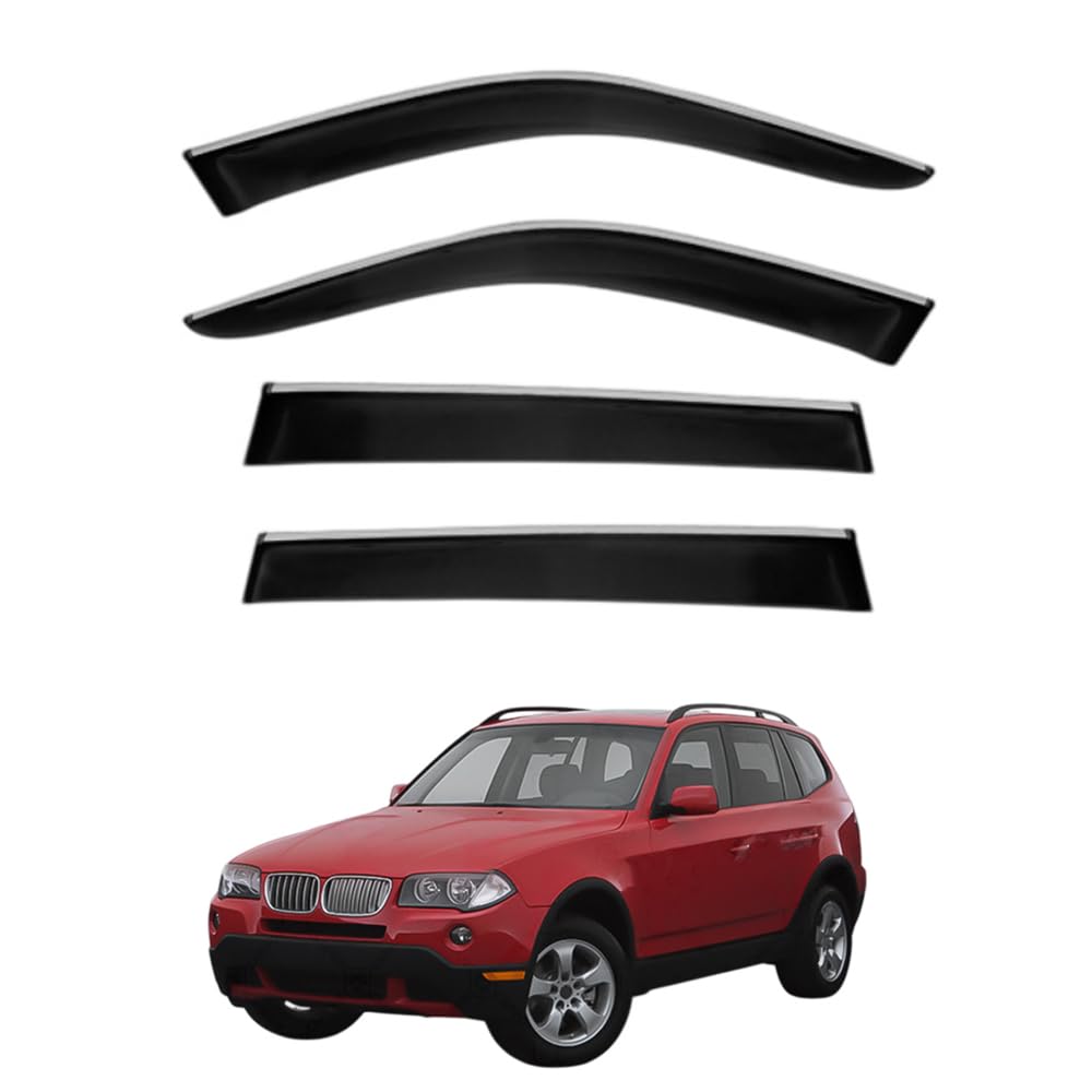 Déflecteurs de vitre pour BMW X3 E83 pare-pluie anti-buée discret