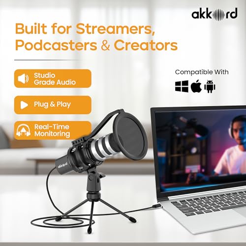 Akkord USB Microphone with Tripod Stand (192kHz/24Bit) - image 2