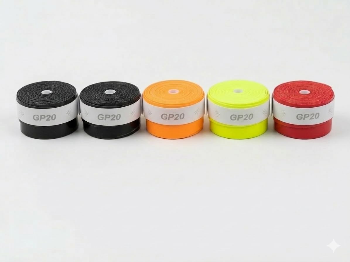 GP20 Overgrip Tape, Multi-Color Pack, Sports Racket Grip Wrap, 5 Pieces-image-10