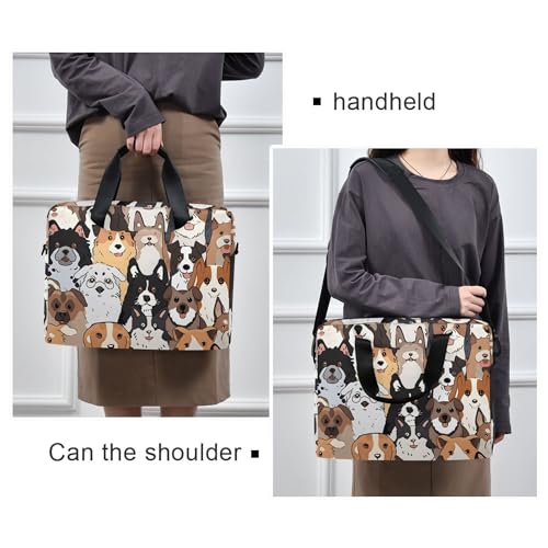 Maletín para portátil con estampado de perros 13-15.6 pulg miniatura 2