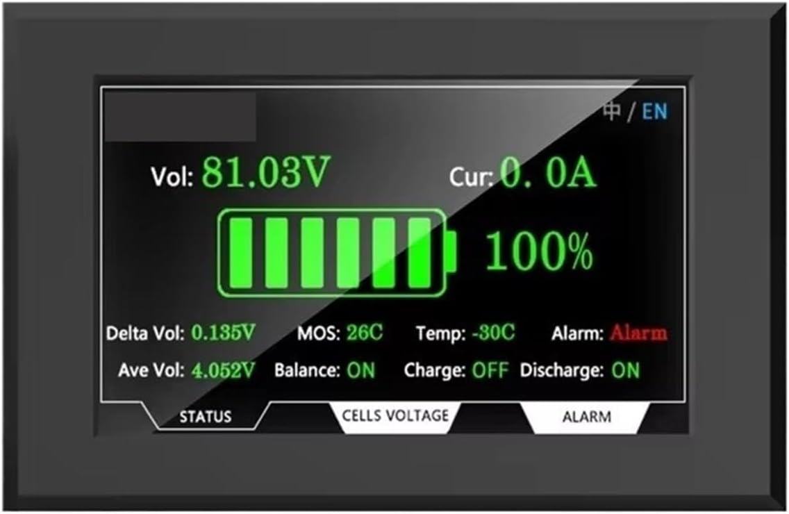 Inverter 24V 48V 100A-200A 8S-16S Lifepo4 Li-ion LTO Home Energy Storage Active Balancer 1A 2A Active(JK-PB2A16S15PX3.2)