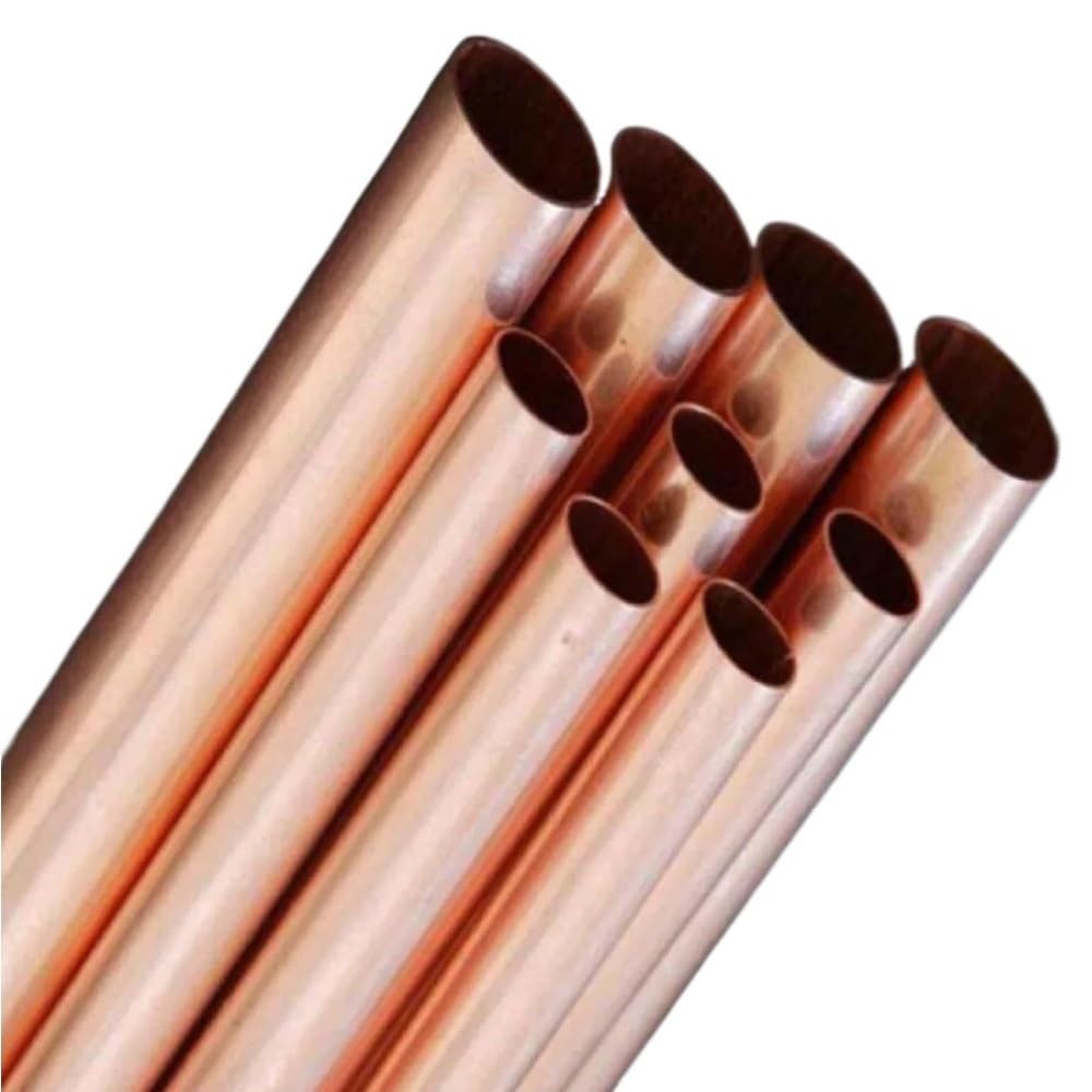 Tubolare cavo dritto tondo in rame, tubolare in rame con spessore della parete di 2 mm for lavorazione dei metalli, 1 pezz0(300 * 18 * 14MM)