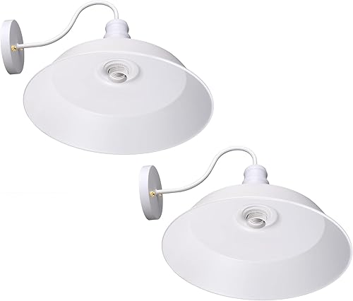 Miniatura 7 de Yescom Apliques de pared de 14 pulgadas, luces de pared rústicas para dormitorio, mesita de noche, pasillo, sala de estar, puerta interior, paquete