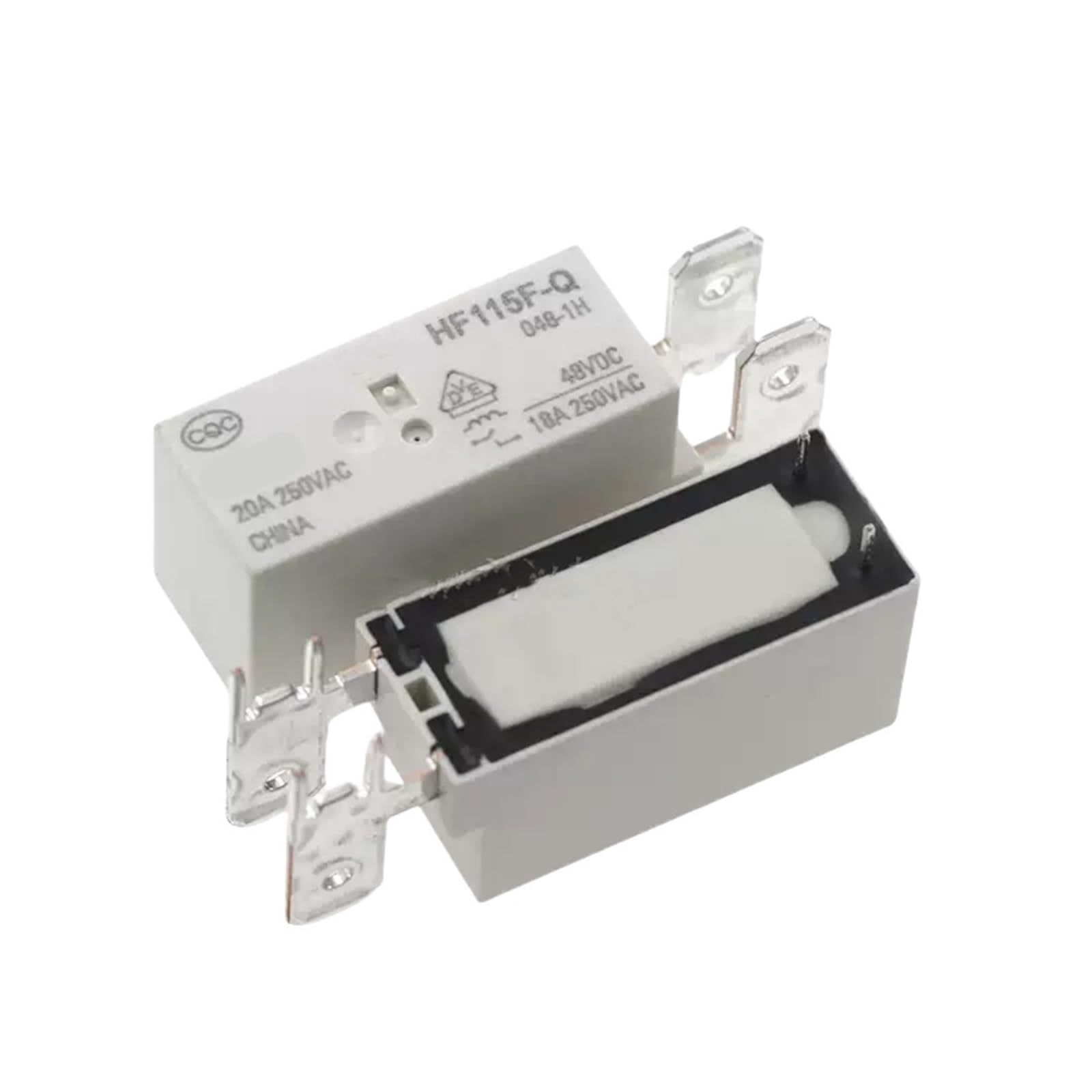 Relais HF115F-Q-048-1H miniature pour circuits imprimés domestiques