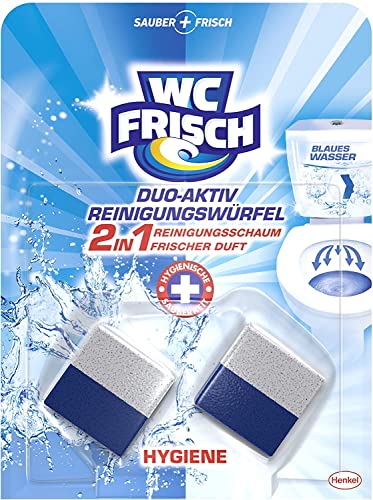 WC-Tabs von WC Frisch Duo-Aktiv Reinigungswürfel für Wasserkästen, 6er Pack
