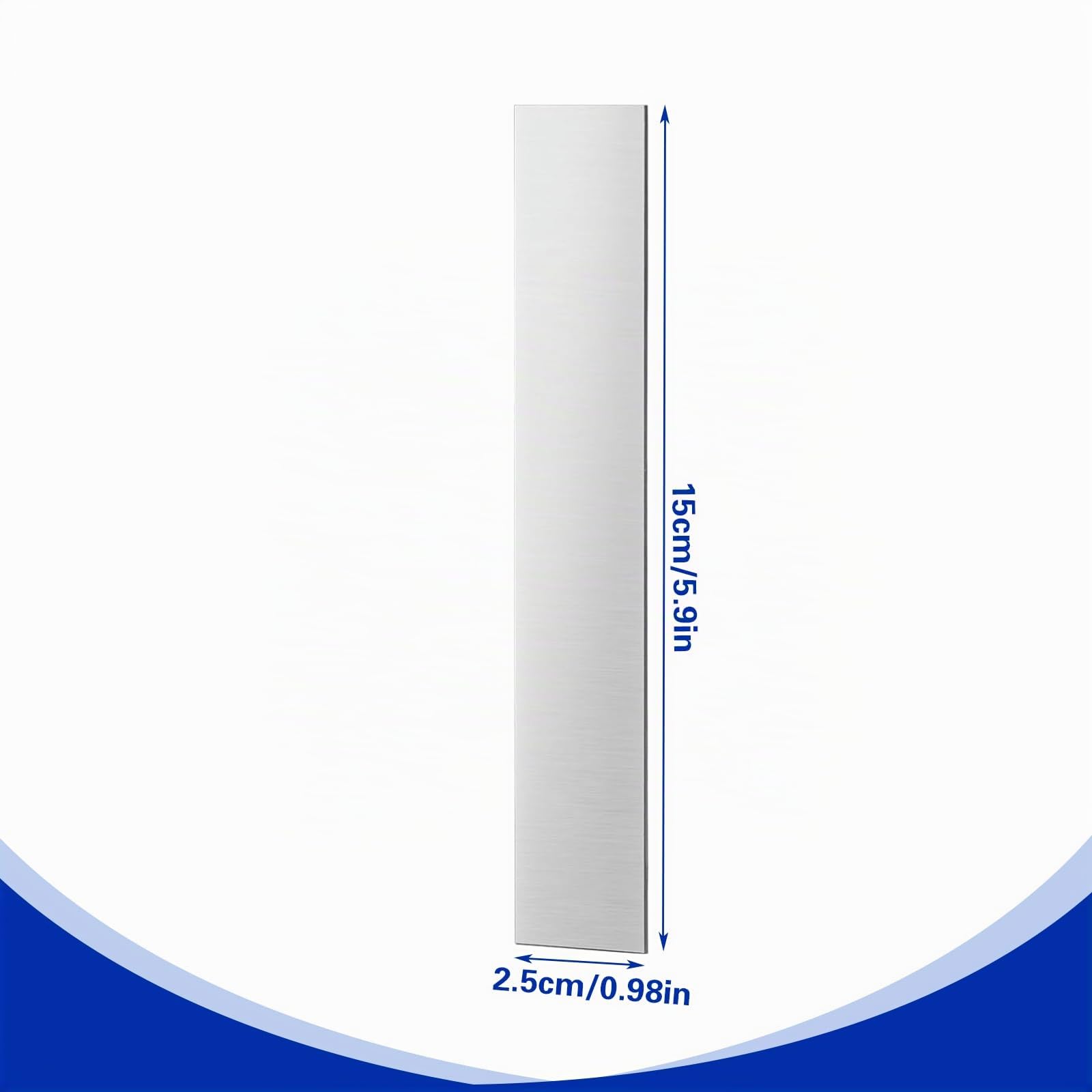 12 pièces Anodes de Zinc Pur 150x25x1 mm Feuille de Zinc Bande d'Électrode de Zinc Électrode de Haute Pureté pour Zingage et Galvanoplastie de Zinc