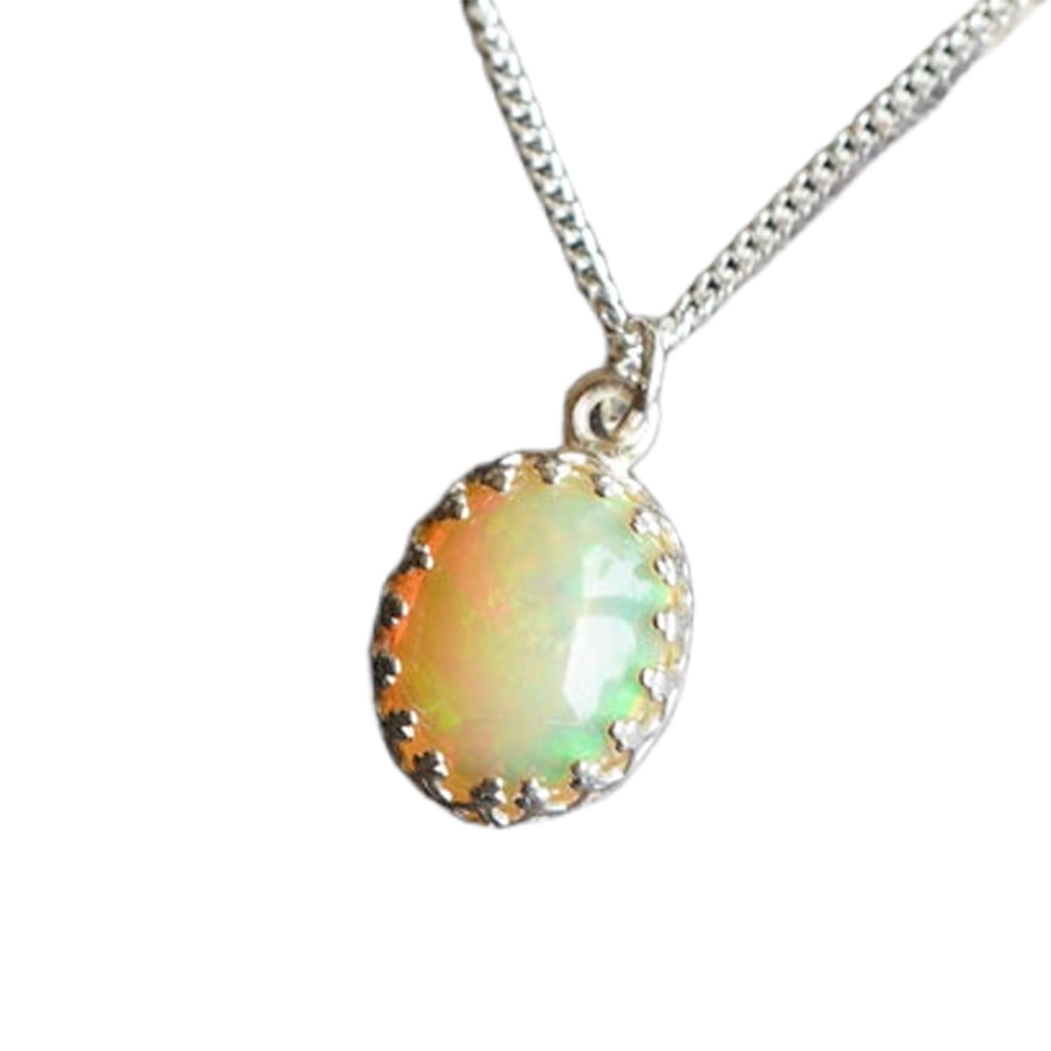 Opale éthiopienne véritable et argent 925 : pendentif d'exception - 4