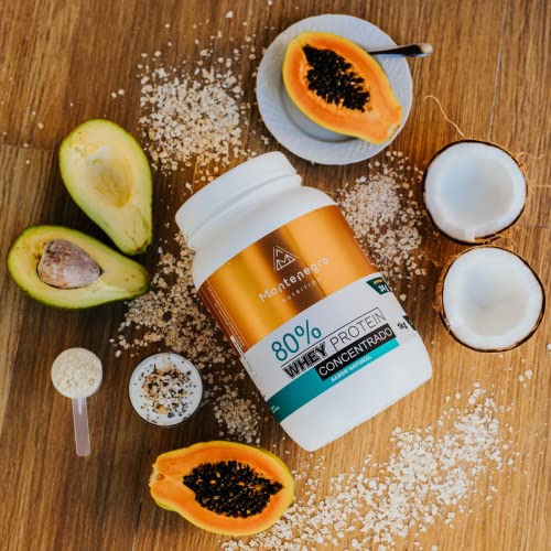Whey Protein Concentrado 80% 1 kg ZERO LACTOSE - sem sabor/sabor neutro - puro - alto teor proteico