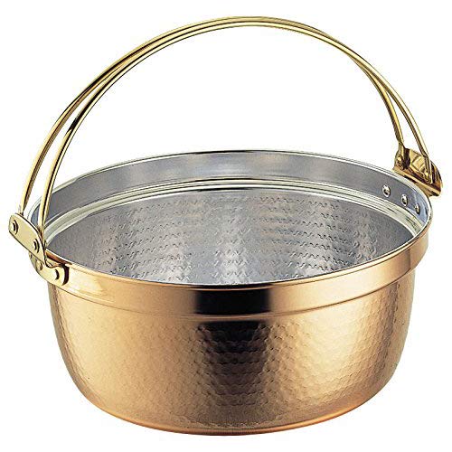 Amazon｜和田助製作所 つる付料理鍋 銅 39cm 錫無｜両手鍋 オンライン通販