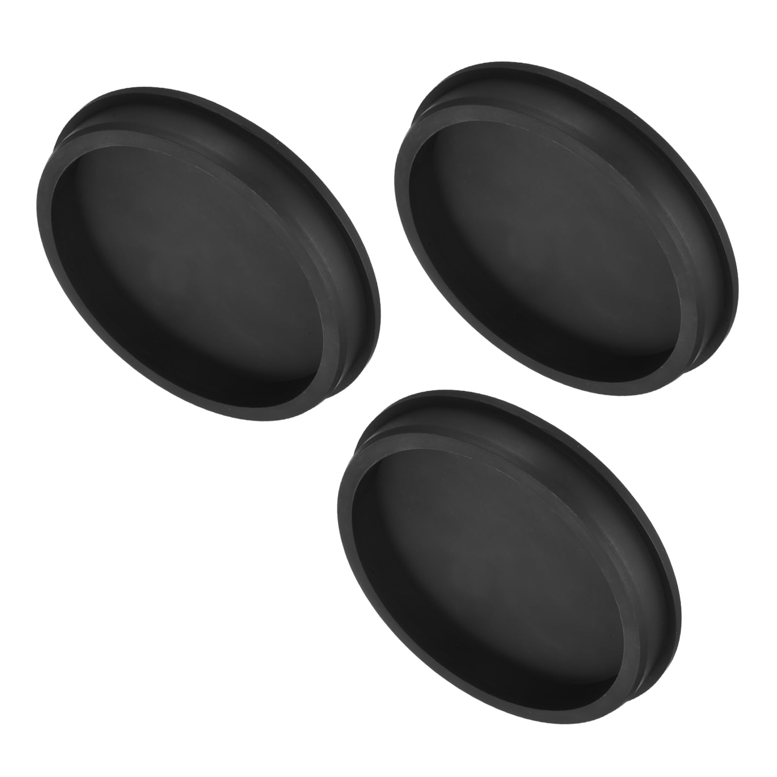 uxcell High Temp Silicone Plug Mount Dia 151.5mm/5.96 inch t Shaped Rubber Stopper Hole Plugs for Powder Coating Plating Waterproof Plugs Sealing Plugs Black Pack of 2(OD 160mm)