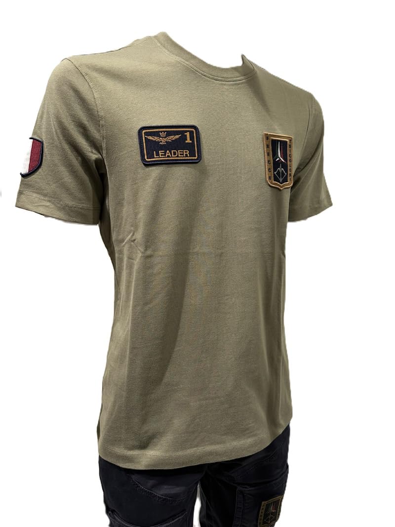 Aeronautica Militare T-shirt Uomo con patch Frecce Tricolori 261TS2544UJ005