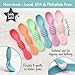 PrimaStella Silicone Chew Spoon Set for Babies and Toddlers | Safety Tested | BPA Free | Microwave, Dishwasher and Freezer Safe