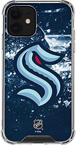 Skinit Clear Phone Case Compatible with iPhone 12 - Officially Licensed NHL Seattle Kraken Frozen Design