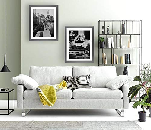 Cadre photo de format 68x35 cm Orion Deluxe avec verre synthétique graphite - 4