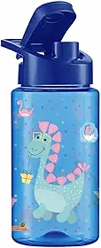 Garrafa Infantil – Squeeze para Crianças com Tampa Antivazamento, Design Dino, Leve e Resistente, Ideal para Escola, Passeios e Esportes