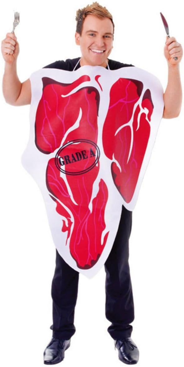 Beef Steak Adult Halloween Easter Costume Cosplay Outfit Fancy Dress