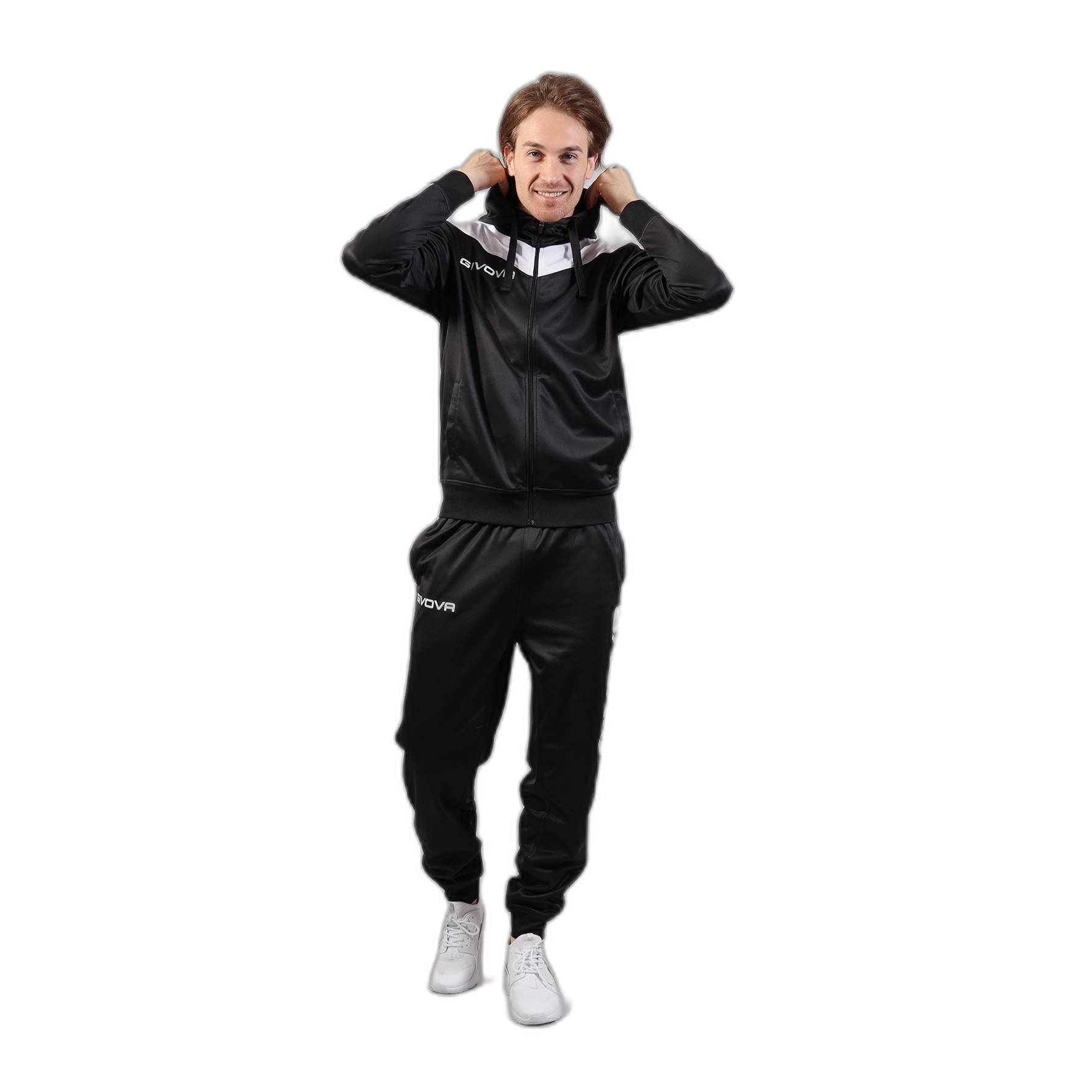 Givova Noir Trainingsanzug Mit Fleece-Kapuze Roma