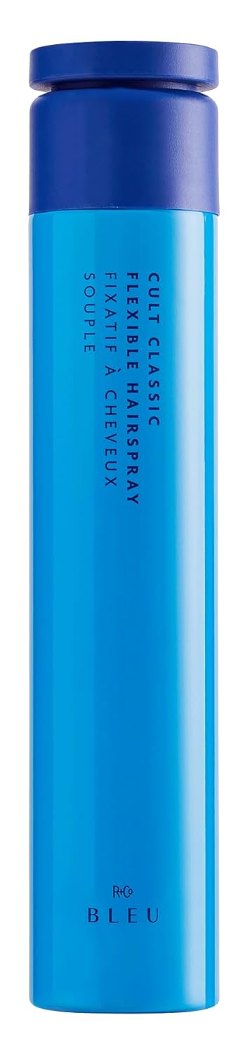 R+Co BLEU Cult Classic Flexible Hairspray – Touchable Texture, Shine, Locks Out Humidity, Adds Volume and Control, Dries Quickly, Vegan & Cruelty-Free, 8.2 oz