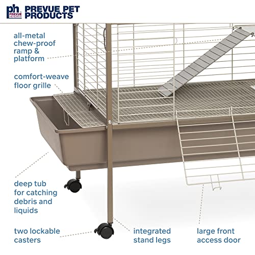 Image of Prevue Pet Products Small Animal Cage Indoor and Outdoor Use - Coco /White