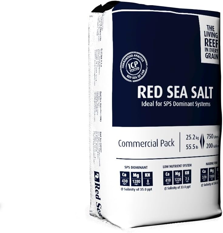 Red Sea Fish Pharm ARE11072 Coral Reef Marine Salt for Aquarium, 200-Gallon