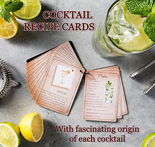 Kit de barman de mixologia com suporte – conjunto de coqueteleira, conjunto de batedeira para bar em