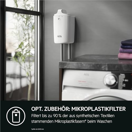 AEG Waschmaschine Toplader, 40 cm, 6 kg, Serie 6000 ProSense - Mengenautomatik - Smarte Beladungserkennung, A, Nachlegefunktion, Wasserstopp & -Schutzalarm, Inverter Motor, 1400 U/min, LTR6A41460