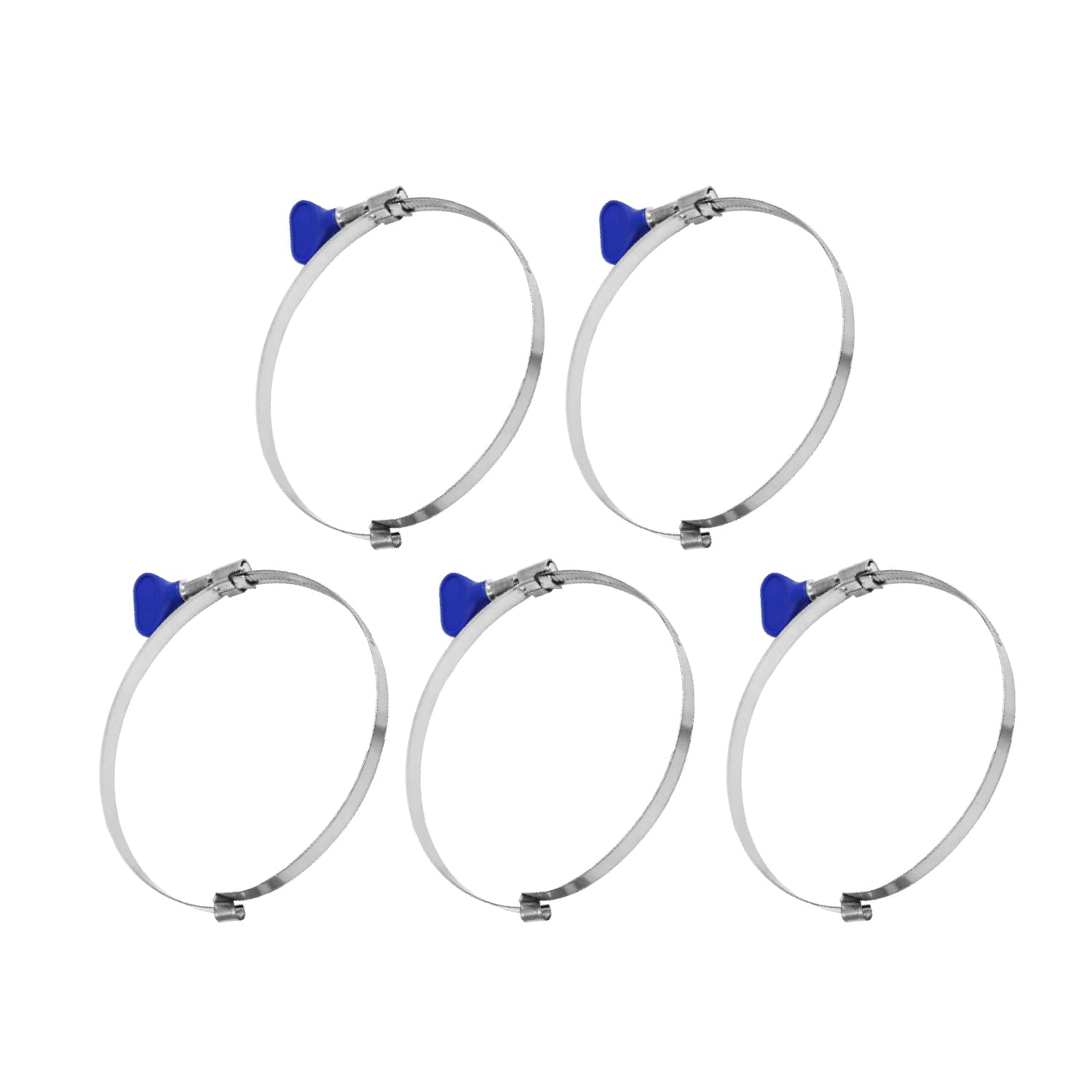 Colliers de serrage POWERTEC 70224 en acier inoxydable pour collecteur de poussière