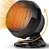 Verwarmingsventilator, 1800 W, PTC, ventilatorkachel, keramiek, elektrisch, intelligente thermostaat, drie warmtestanden, ventilatorkachel voor badkamer