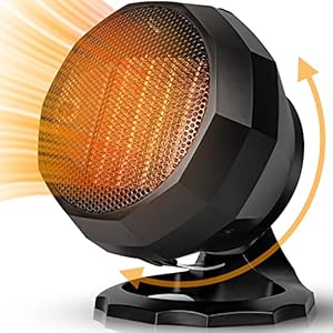 Verwarmingsventilator, 1800 W, PTC, ventilatorkachel, keramiek, elektrisch, intelligente thermostaat, drie warmtestanden, ventilatorkachel voor badkamer