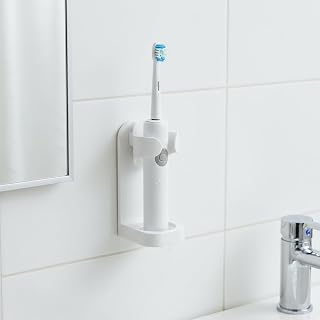 Electric Toothbrush Holders for Bathroom, Electric Toothbrush Organizer, Bathrooms Toothbrush Storage for Shower Space-Saving, Mirror Toothbrush Holder Wall Mounted, ABS (1 PC)