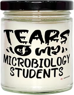 Funny Microbiology Professor Teacher Candle Tears of My Microbiology Students 9oz Vanilla Scented Soy Wax Candles