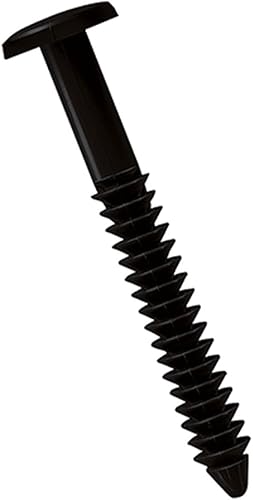 Ekena Millwork LVSL0012BL Shutter-Lok's de Vinilo de por Vida de 3", Negro (12Bolsa), Cantidad