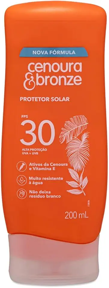 Protetor Solar FPS 30 Cenoura & Bronze 200ml