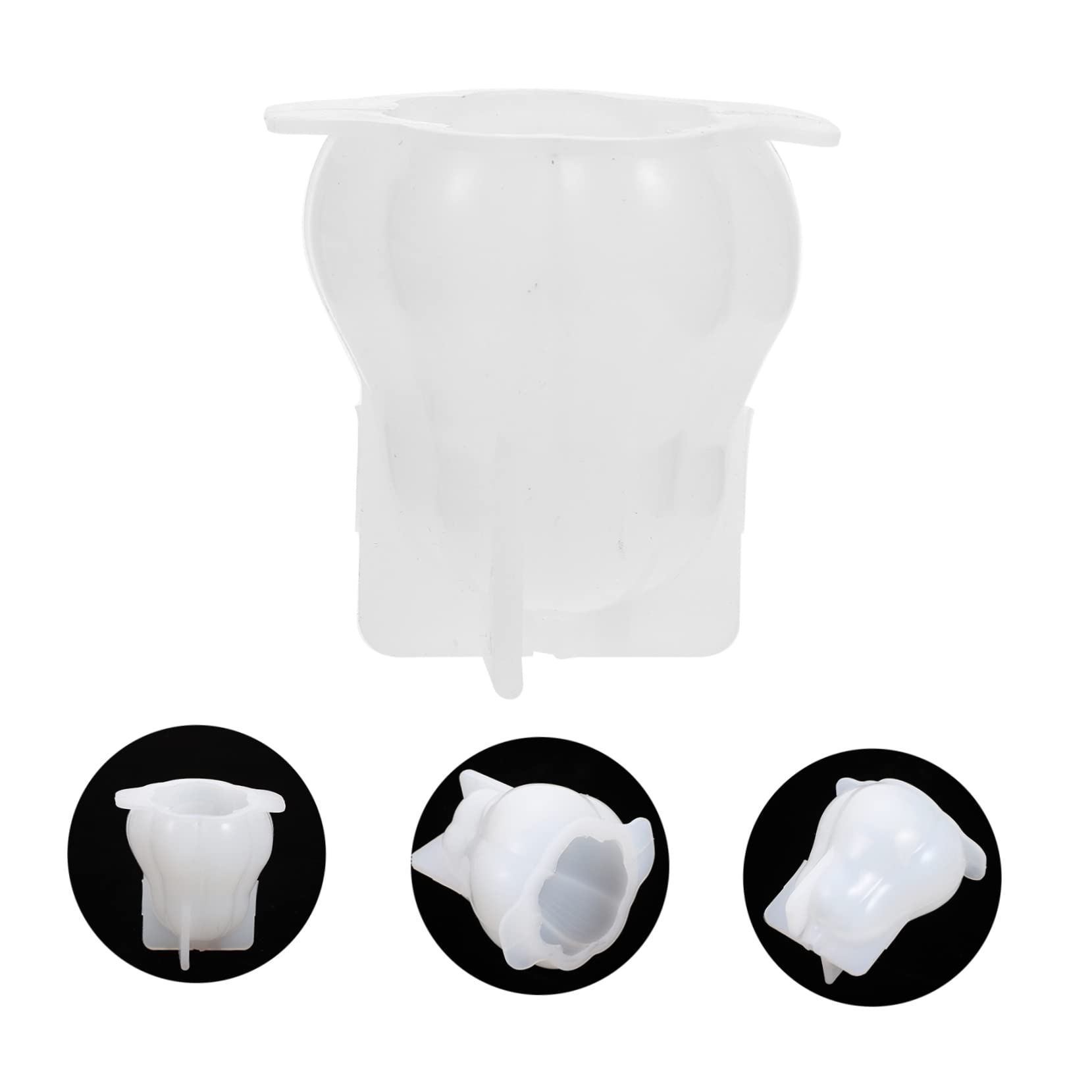 Angoily 4 Piezas Molde de Silicona para Velas con Forma de Calabaza Halloween Molde DIY para Velas Aromáticas y Duradero para Manualidades