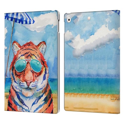 Étui portefeuille en cuir iPad 10.2 housse tigre Paul Brent