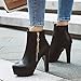 Luckycat Zapatillas Moda Botines Plataforma Sexy Stiletto Mujer Hebilla Dorado Tacón de...