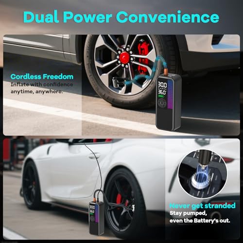 Tire Inflator Portable Air Compressor 150 PSI