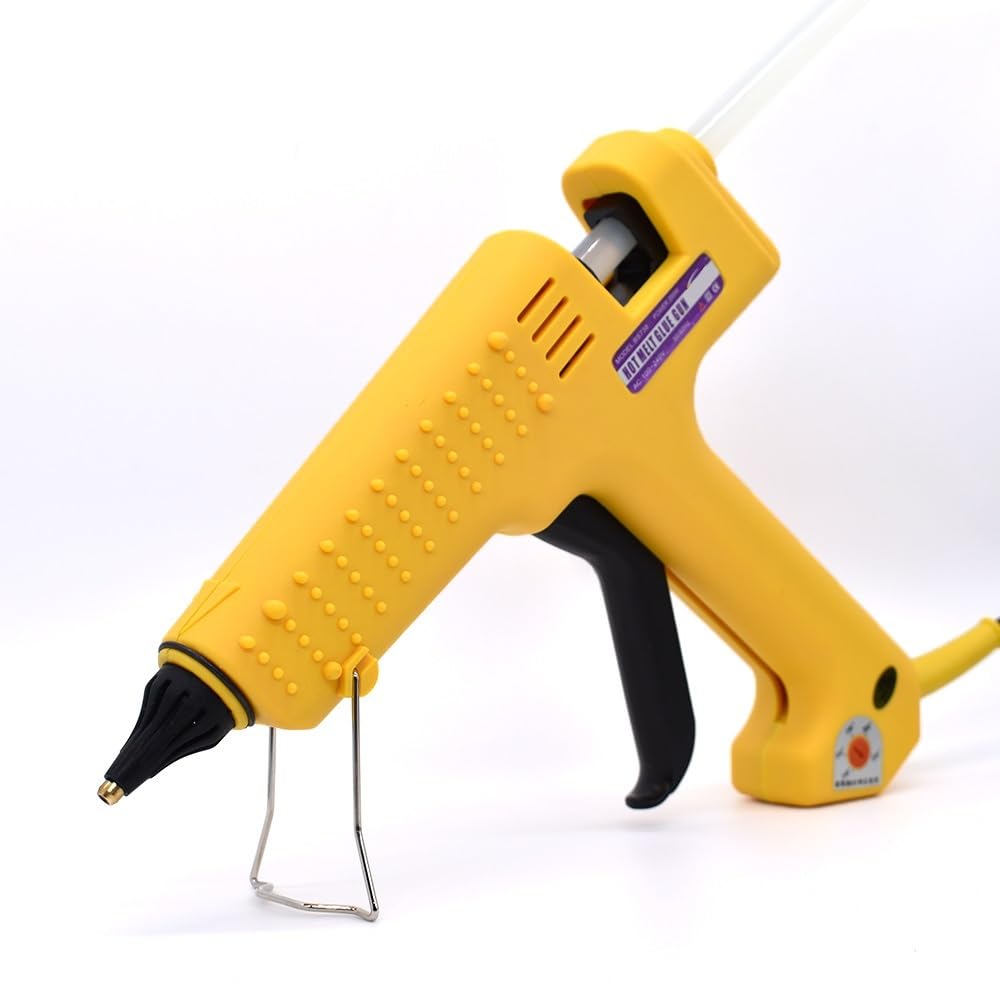 Professionelle Heißklebepistole, 250 W, mit Werkzeugsatz, Düse aus reinem Kupfer, einstellbare Temperatur, hoher Stromverbrauch, 11 mm Klebestift(200W)