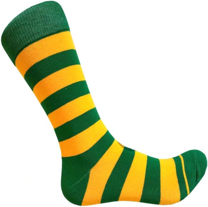 Triple M Plus Men's Groomsmen Wedding|Party Events|Gala Collection Stripe Dress socks image 4
