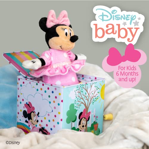 Kids Preferred Disney Baby Minnie Mouse Jack In The Box Musical Toys For Babies And Toddlers, Plays “Somewhere Over The Rainbow” Minnie Springs Out From A Colorful Box, Pink #TOP5