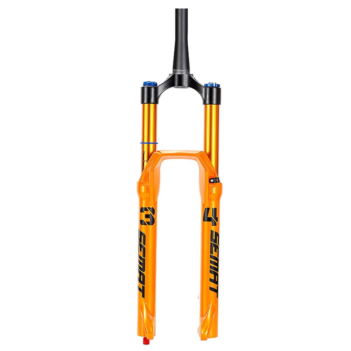 HWEVDHJ Mountain Bike Air Suspension Fork 26/27.5/29 Inch Disc Brake MTB Forks 160mm Travel Straight/Tapered Tube Bike Front Fork 28.6mm QR 9mm Manual Lockout(Orange-Tapered,29")