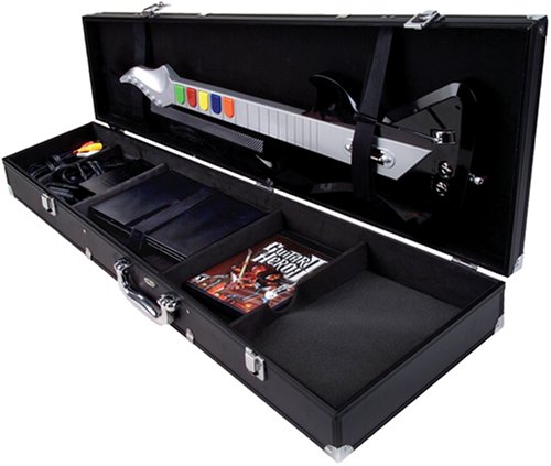 Rock Icon Aluminum Guitar Case - Black - Nintendo Wii