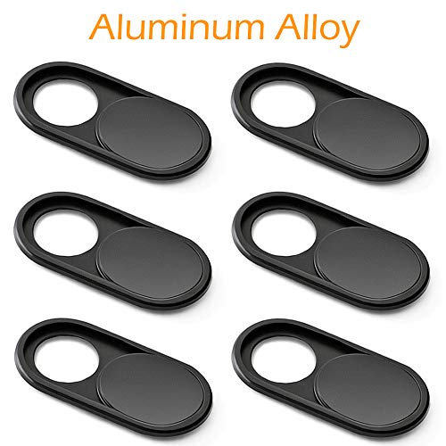 6 Pack Webcam Cover Slide, imluckies 0.023 inch Ultra-Thin Metal Camera Cover