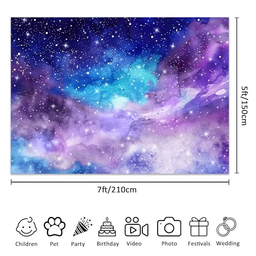 Fondo Fotográfico Espacio Galaxia 7x5 Pies miniatura 4