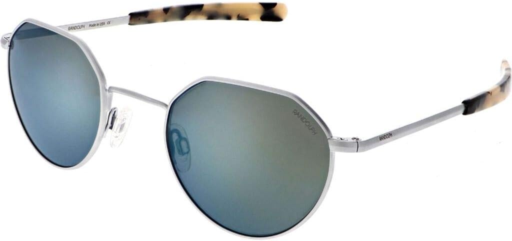 Randolph Eyewear Hamilton Sunglasses for Men and Women – Polarized Sunglasses with Polarized Lenses, Round Hexagon Frame