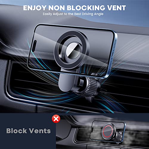 For Magsafe Car Mount [Strongest Magnets] Magnetic Phone Holder For Car [Hands Free] Air Vent Car Cell Phone Holder Mount Car Accessories For Iphone 14 13 12 Pro Max Plus Mini Magsafe Case All Phones #TOP4