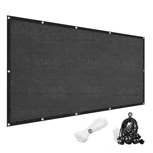 FOTMISHU 90% Shade Cloth Anti-Aging 6ftx13ft Sun Mesh UV Resistant Net, Sunblock Garden Shade Mesh Tarp for Plants Cover Greenhouse Barn or Kennel Canopy Flowers Patio, Used for 3 Years or Even Long