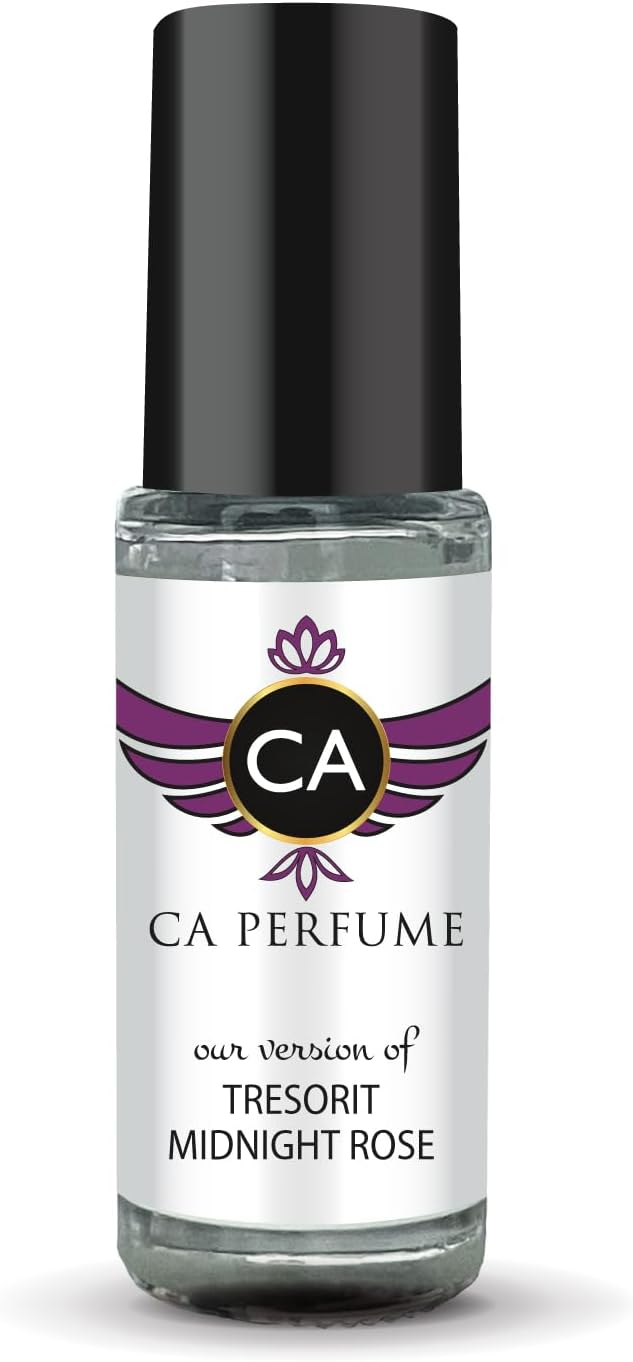CA Perfume Impression of Three Midnight Rose for Women Perfume Oil Floral Woody Scent Long Lasting Perfumes for Women Travel Size Mini Perfume Sample TSA Ready Body Oil Roll-on 0.14 Fl Oz 4ml